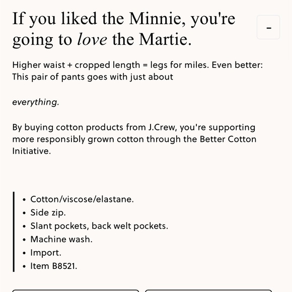 NWT J Crew Martie Navy Pant - Picture 6 of 7